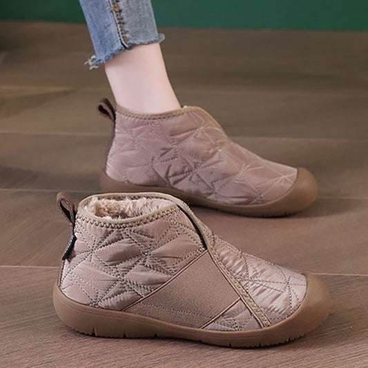 👢Дамски водоустойчиви неплъзгащи се топли глезенни ботуши