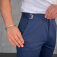 👖мъжки панталони с еластична талия и тясна кройка