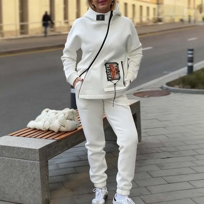 💖Дамски комплект от яке с качулка и панталони