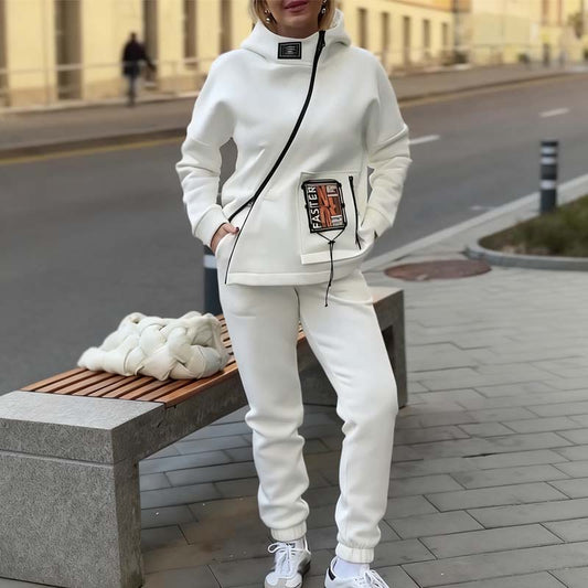 💖Дамски комплект от яке с качулка и панталони