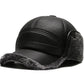 🧢 Мъжка зимна шапка от плоска кожа