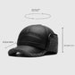 🧢 Мъжка зимна шапка от плоска кожа