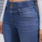 🎁Безплатен ръчно изработен колан👖Топли и удобни дамски дънки с подплата от флис